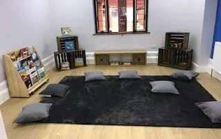 quiet sitting area for learning