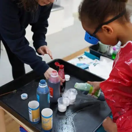 Reaction based science experiment