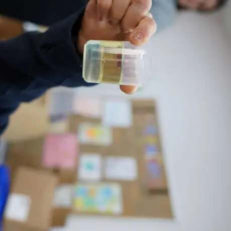 Science experiment at Grange Road Nursery