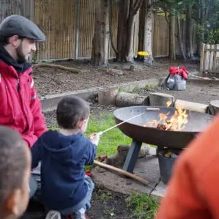 Toasting marshmallows
